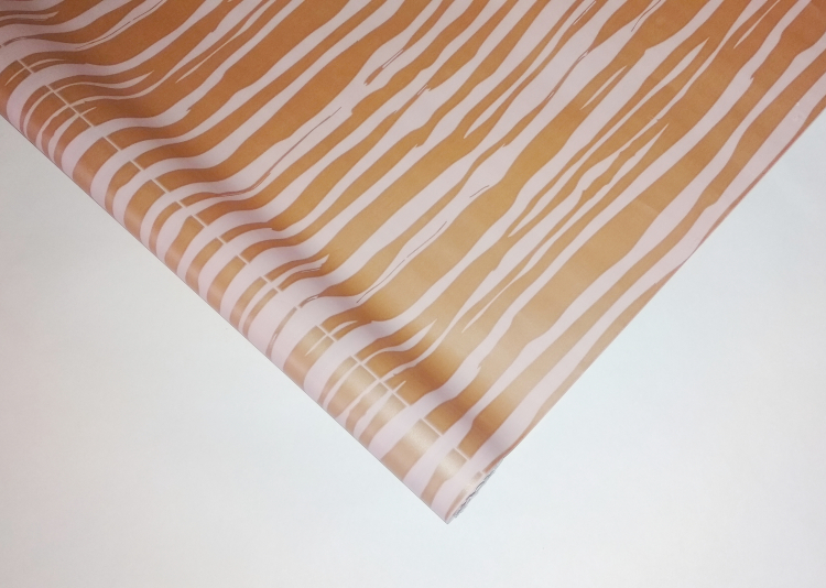 Пленка матовая двуст. "Зебра" золото на кофе с молоком