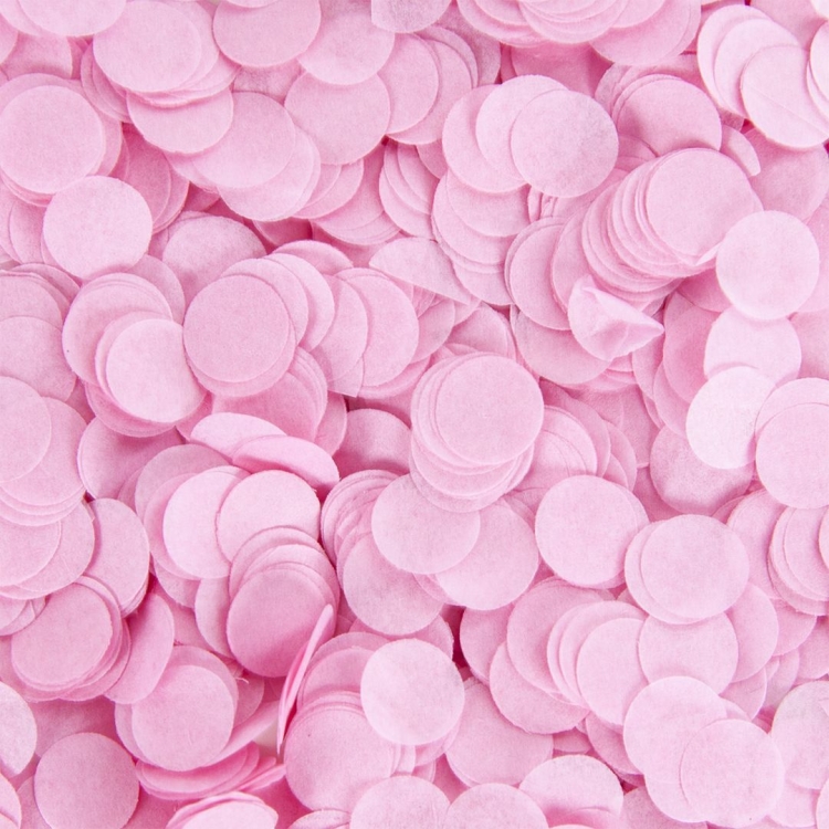 Конфетти тишью "Круги" Светло-розовый